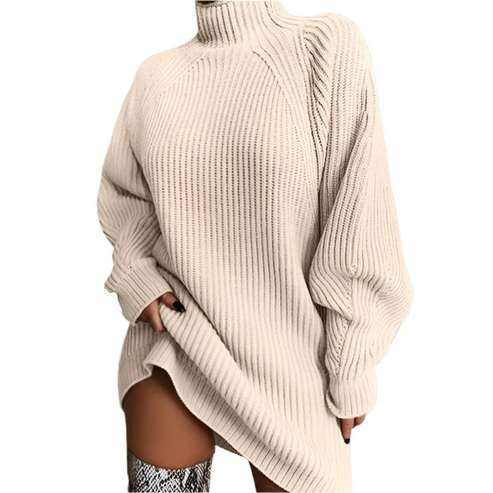 Seraphine Trui-Jurk – Elegante Damesjurk met Col en Comfortabele Pasvorm