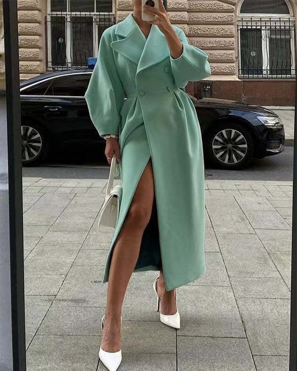 Valenciare Winterjas – Elegante Damesjas met Luxe Lantaarnmouwen