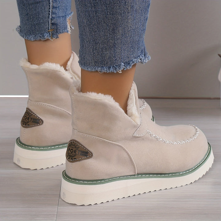 Sabina Winterlaarzen – Warme Dameslaarzen met Pluche Voering en Antislipzool