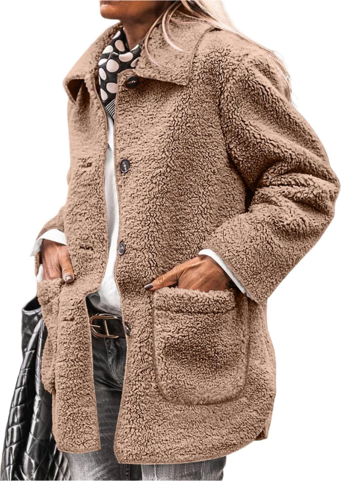 Selvara Sherpa Jas – Stijlvolle Comfortabele Damesjas voor de Winter