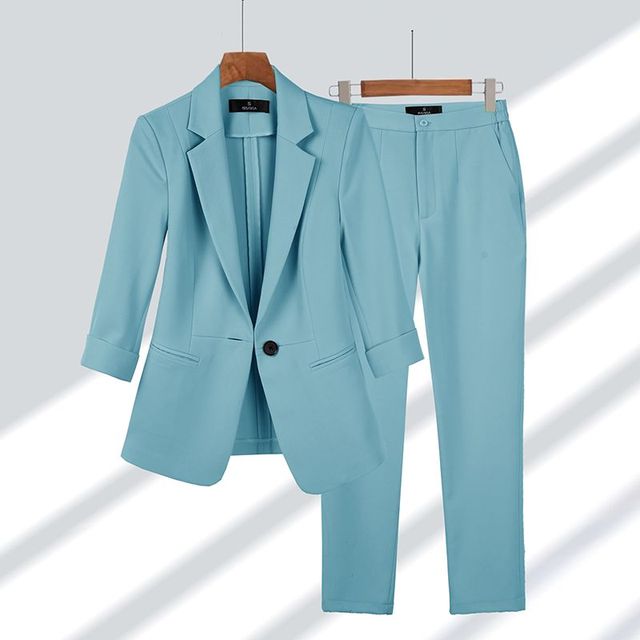 Orabelle Blazer- en Broekenset – Stijlvolle Dames Suitset met Comfortabele Pasvorm en Tijdloos Design