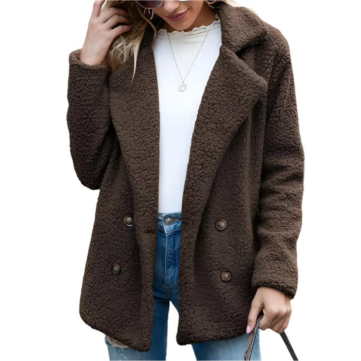 Amara Dames Teddyjas – Zachte Teddy Winterjas met Trendy Ontwerp