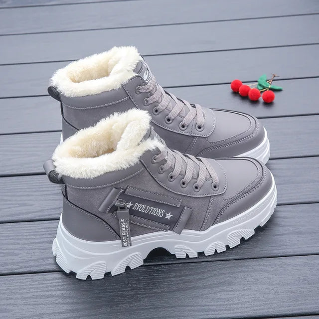 Amara Chunky Winter Boots – Warme Dameslaarzen met Trendy Zool en Comfortabele Voering