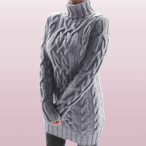 Marvella Gebreide Damesjurk – Elegante Winterjurk met Tijdloze Pasvorm