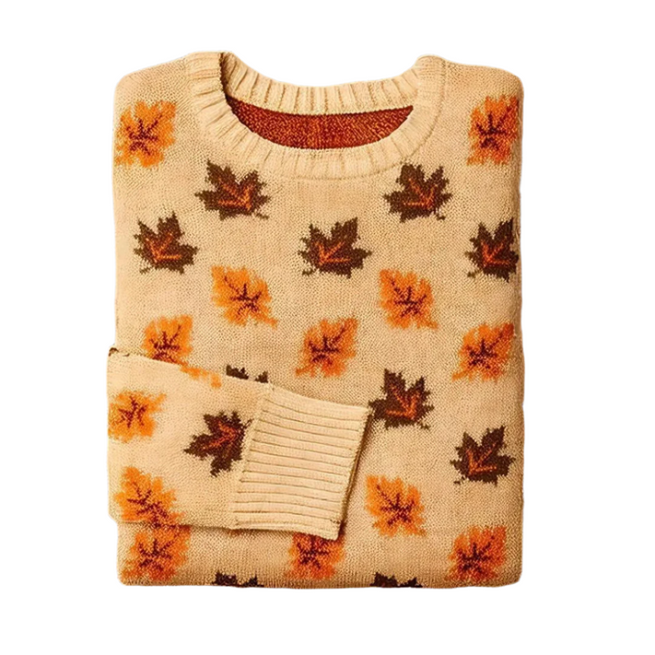 Selene Gebreide Trui – Retro Stijlvolle Damestrui met Comfortabele Pasvorm