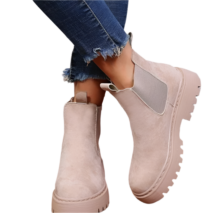 Nivara Enkellaarsjes – Stijlvolle Dames Boots met Gripvaste Zool