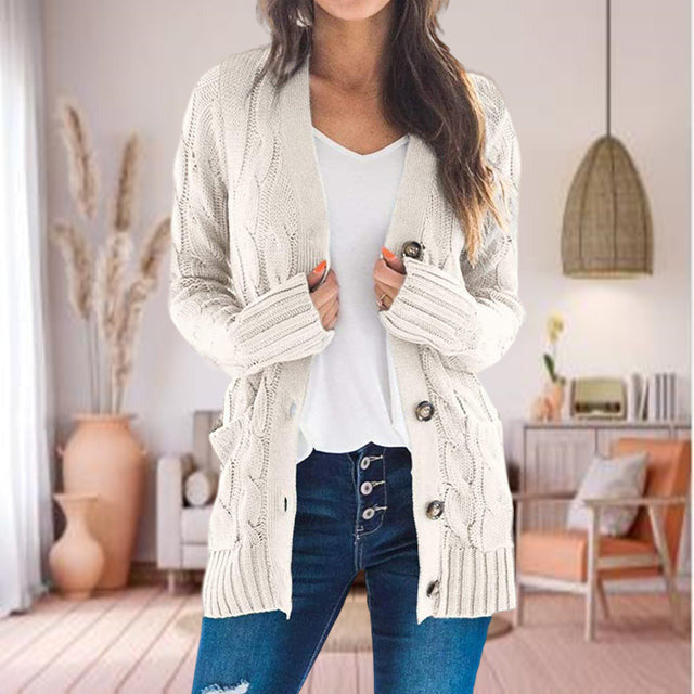 Selene Cardigan – Stijlvolle Warme Damescardigan voor Elke Gelegenheid