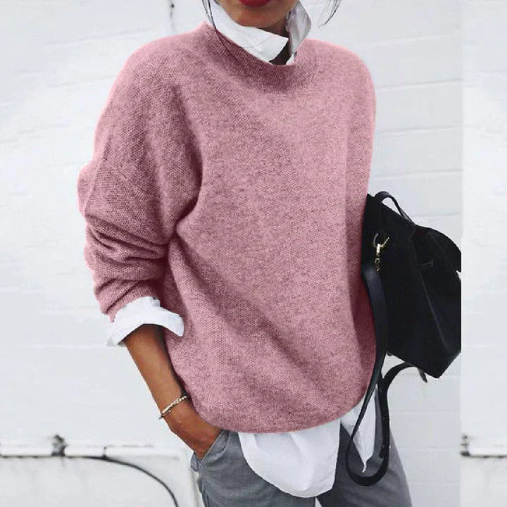 Liora Sweater – Stijlvolle Damestrui met Zachte Pasvorm