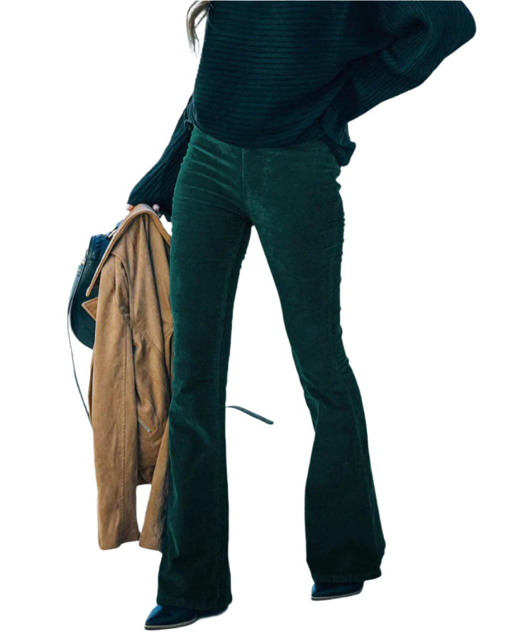 Ulva Bell-Bottom Broek – Stijlvolle Damesbroek met Uitlopende Pijpen