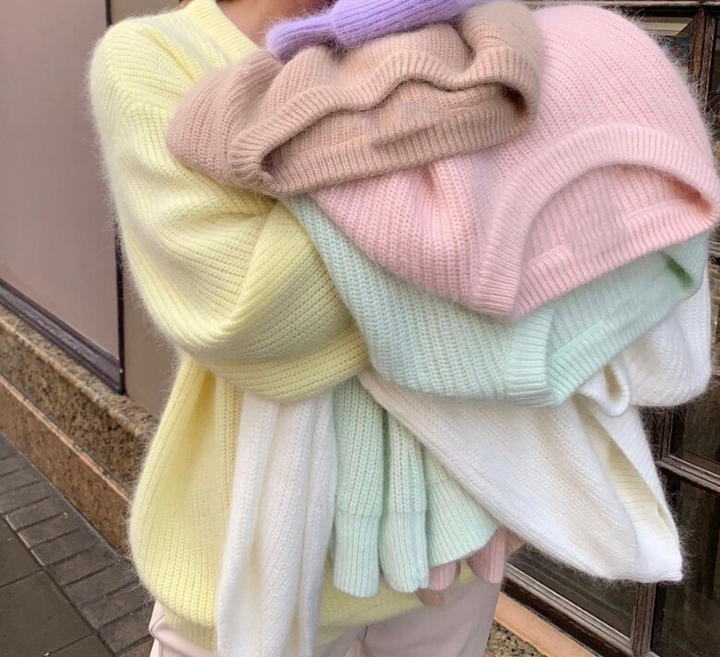 Nerissa Trui – Elegante Gebreide Damestrui met Ballonmouwen