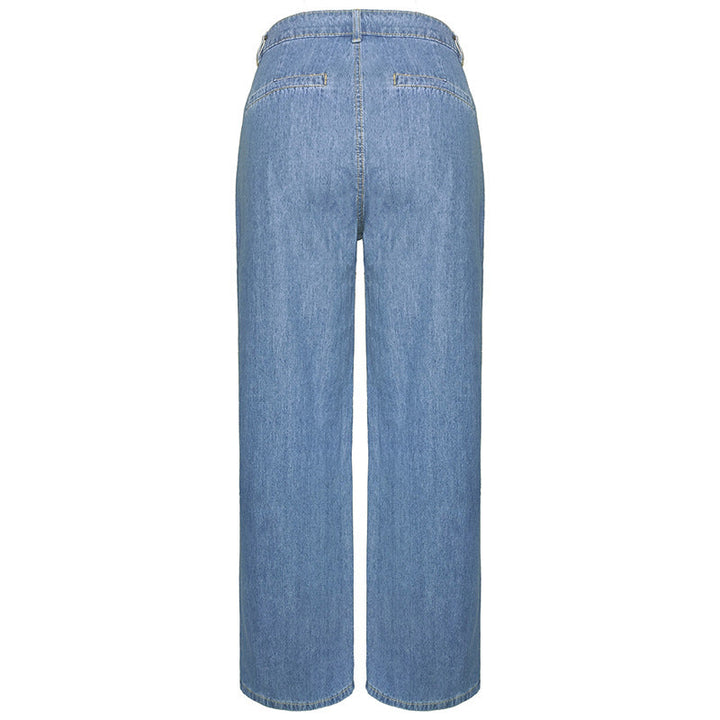 Rania Jeans – Hoge Taille Dames Jeans met Rechte Pijp in Tijdloos Design