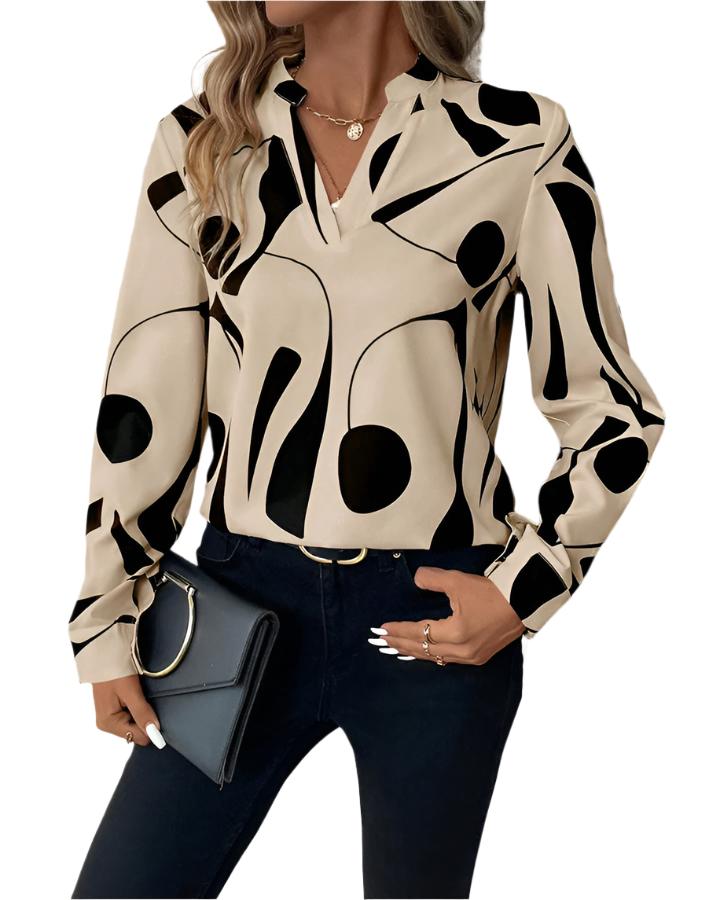 Amara Blouse – Elegantie en Comfort in Tijdloze Stijl