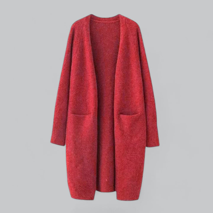 Wallie Cardigan – Oversized Lange Cardigan van Zachte Luxe Stoffen