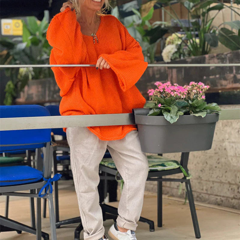 Yara dames trui – warme gebreide sweater met elegante pasvorm