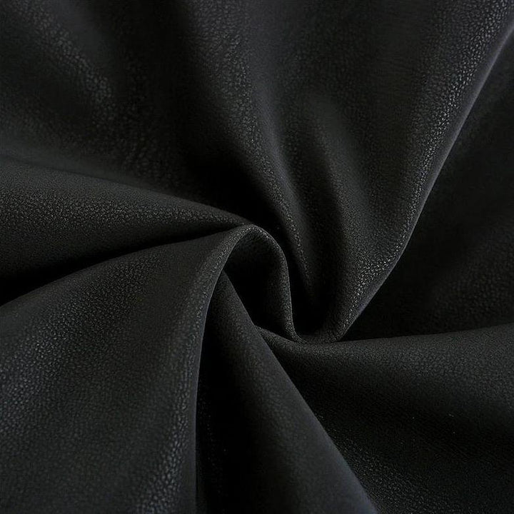 Heren Leren Jas Zwart met Rode Strepen – Stoer Motorjack met Ritszakken