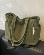 Éloïse | Sac cabas côtelé avec détail cordon