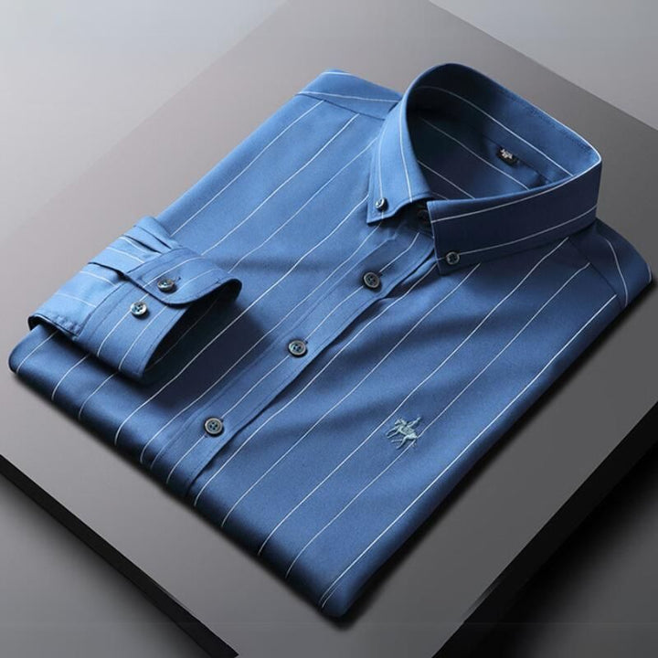 Gryffin Anti-Kreuk Blouse voor Heren – Strijkvrij Comfort met Tijdloze Elegantie