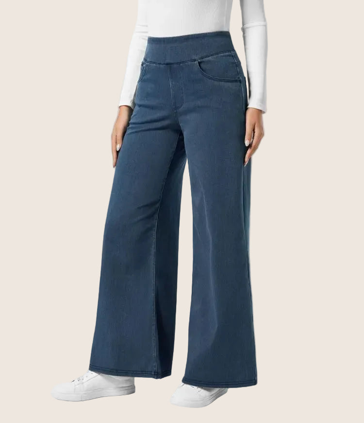 Evie | Pantalon Élastique Taille Haute
