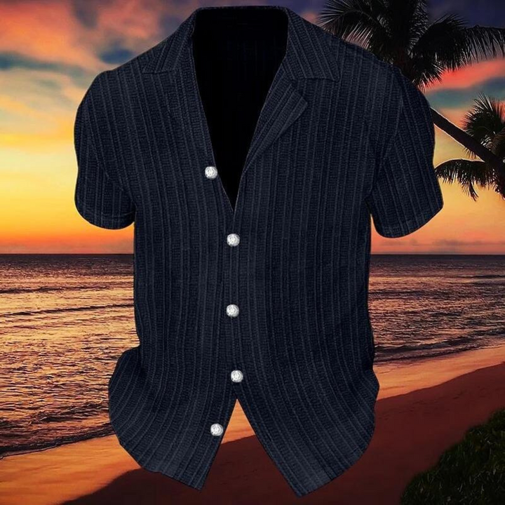 Radomir – Vintage Katoenen Strandshirt Voor Heren Met Tijdloze Klasse