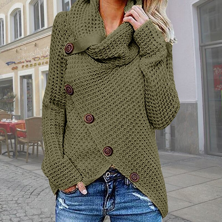 Marelle Trui – Oversized Damestrui met Stijlvolle Knopen en Comfortabele Pasvorm
