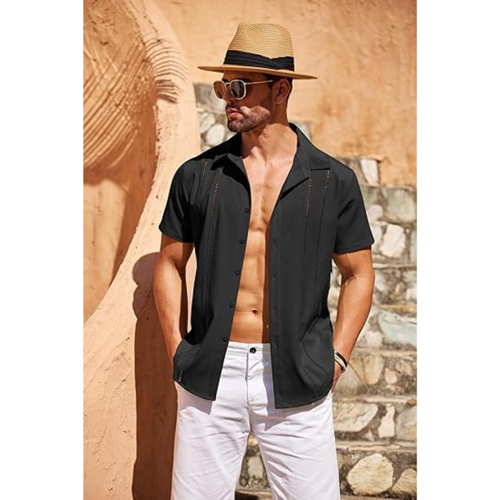 Lucien – Stijlvol Zomershirt Voor Heren Met Borduuraccenten