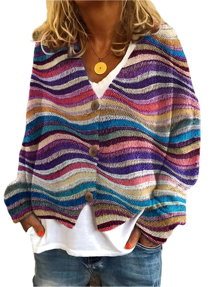 Aveline Damesvest met Print – Elegant en Veelzijdig