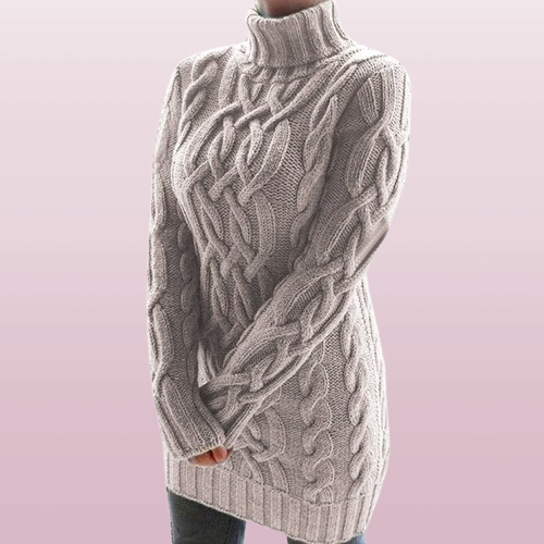 Marvella Gebreide Damesjurk – Elegante Winterjurk met Tijdloze Pasvorm