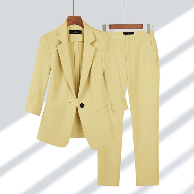 Orabelle Blazer- en Broekenset – Stijlvolle Dames Suitset met Comfortabele Pasvorm en Tijdloos Design