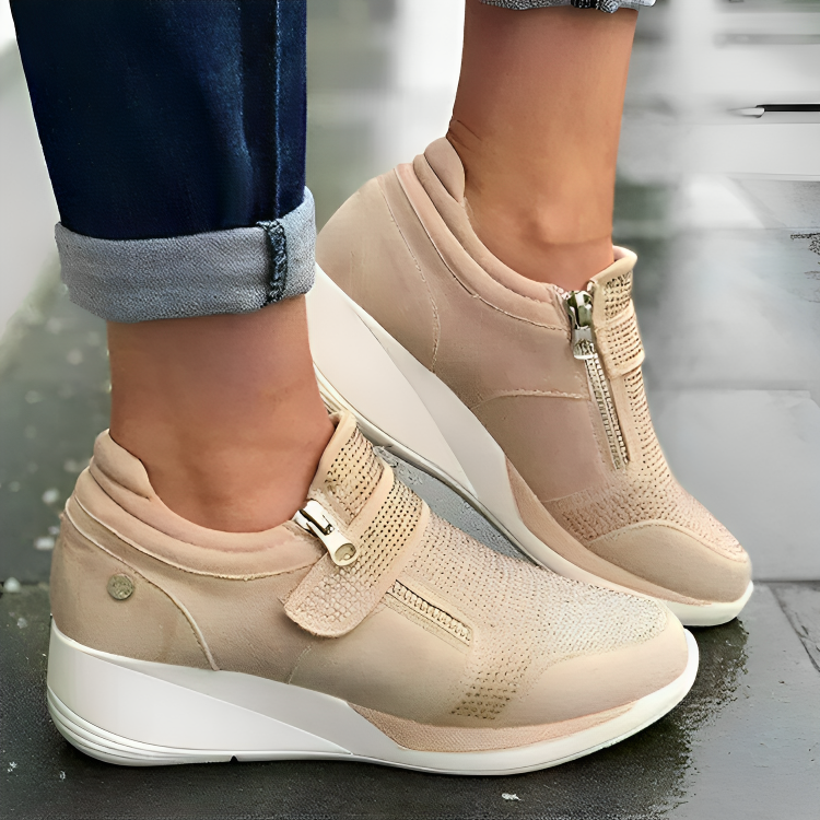 Elandra Comfortschoenen – Modieuze Dames Sneakers met Ademend Ontwerp en Stevige Pasvorm