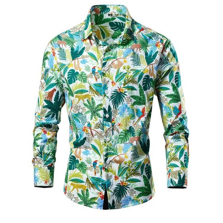 Jeriro – Hawaii Lente/Zomer Blouse Voor Heren Met Tropische Flair
