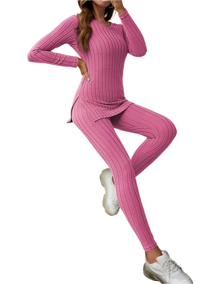 Velira Rib Set Dames – Tweedelig Loungepak met Trendy Pasvorm