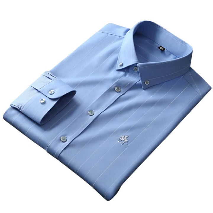 Gryffin Anti-Kreuk Blouse voor Heren – Strijkvrij Comfort met Tijdloze Elegantie