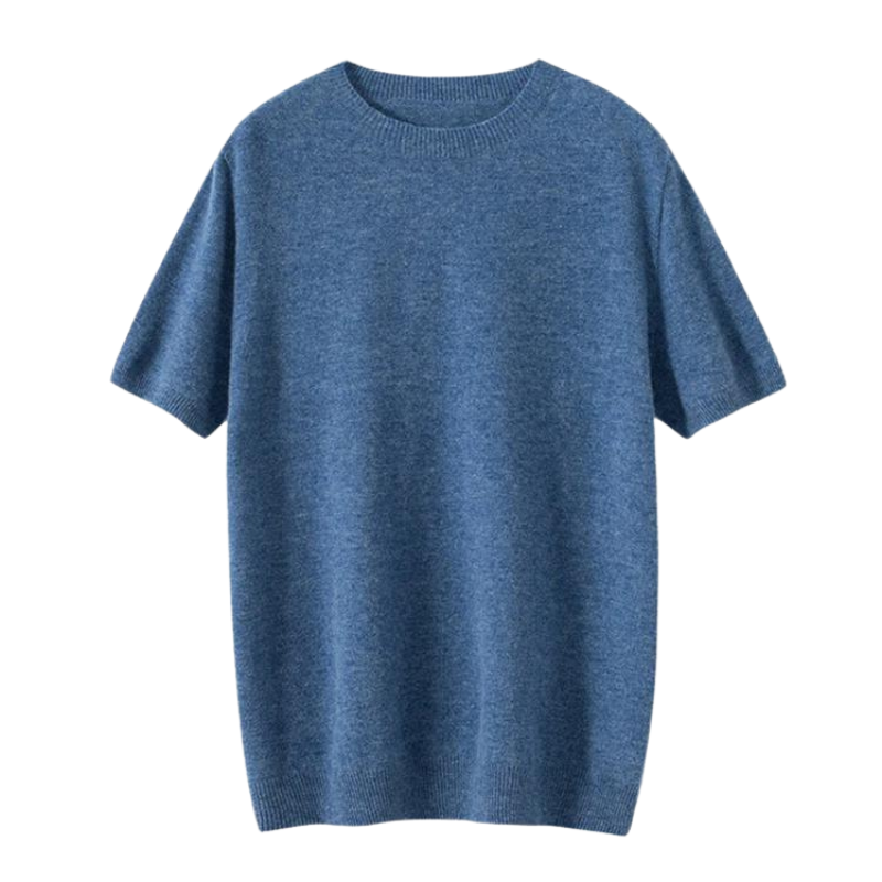 Martin Gebreid T-Shirt van 100% Wol – Luxe Textuur en Natuurlijk Comfort voor Heren
