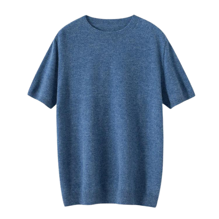Martin Gebreid T-Shirt van 100% Wol – Luxe Textuur en Natuurlijk Comfort voor Heren