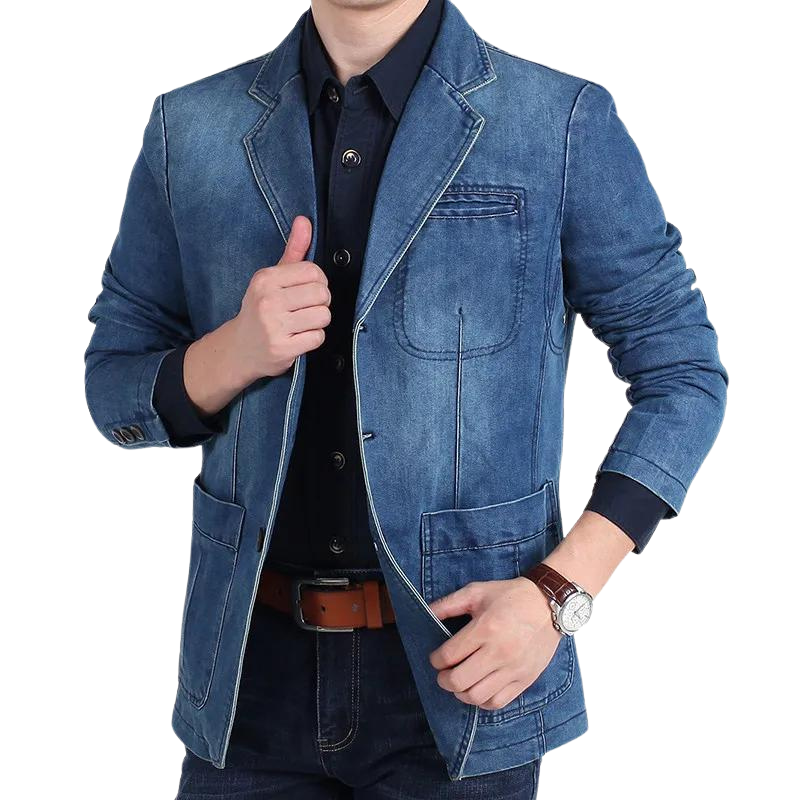 John denim lente blazer – casual klasse voor het nieuwe seizoen