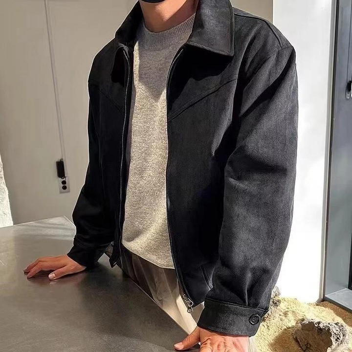 Matthew Vintage Suede Lente Jas – Tijdloze Klasse voor Heren