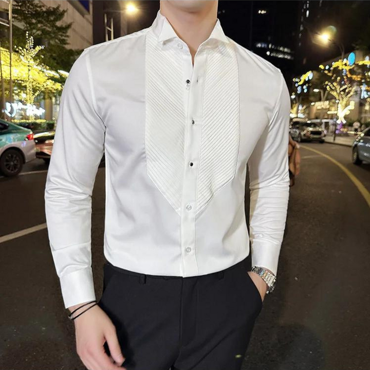 Taras – Trouwblouse Met Stropdas Voor Heren Met Tijdloze Elegantie