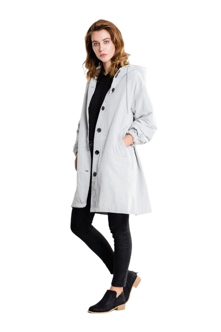 Orianna Regenjas – Stijlvolle Damesjas in Wit met Waterdichte Afwerking
