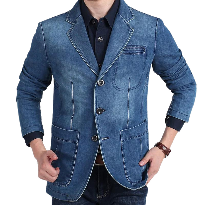 John denim lente blazer – casual klasse voor het nieuwe seizoen