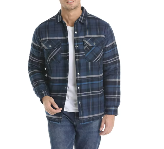 Geruite Herenjas met Voering – Warme Overshirt Jas met Ruitpatroon en Ritssluiting