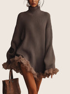 Élodie | Robe Pull à Volants