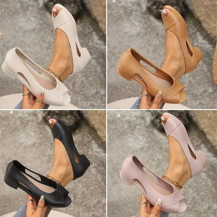 Talia – Stijlvolle Peep-Toe Sandalen met Elegant Comfort