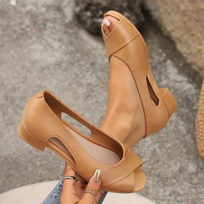 Talia – Stijlvolle Peep-Toe Sandalen met Elegant Comfort
