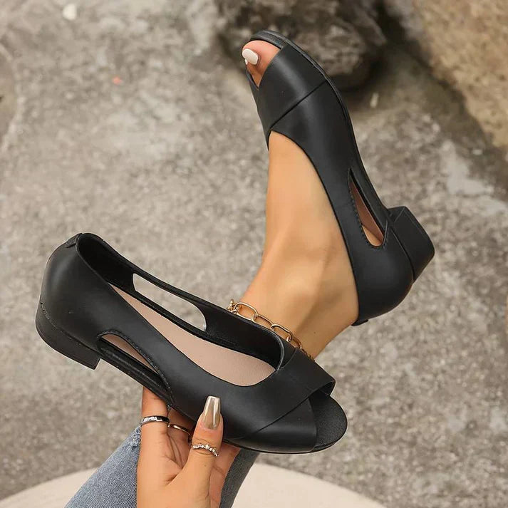 Talia – Stijlvolle Peep-Toe Sandalen met Elegant Comfort