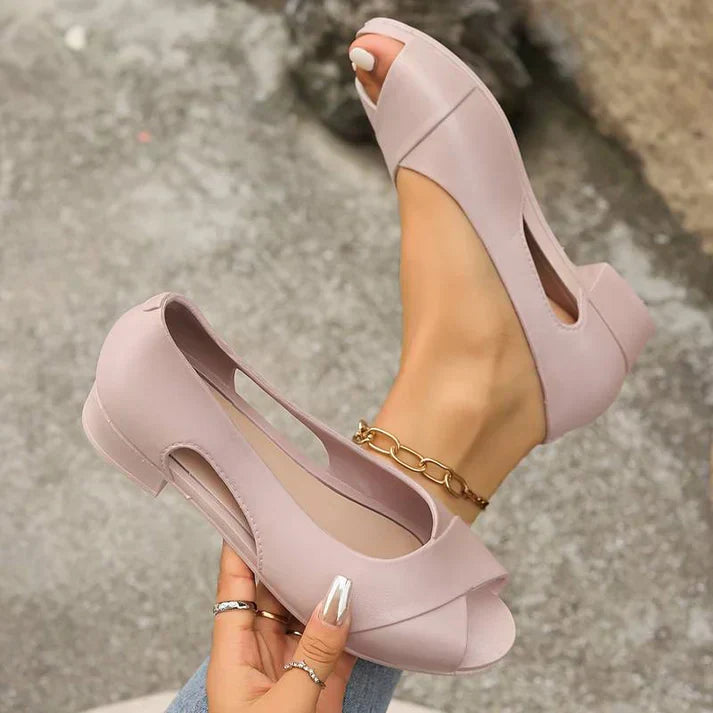 Talia – Stijlvolle Peep-Toe Sandalen met Elegant Comfort