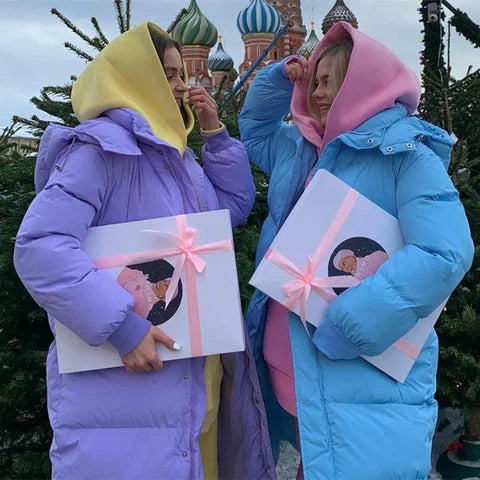 Zeraya Lange Pufferjas Dames – Warme Gewatteerde Winterjas met Stijlvolle Pasvorm