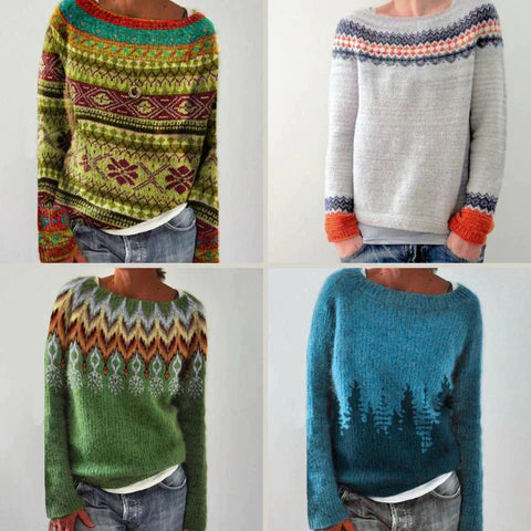 Alina Sweater – Dames Trui met Ronde Hals en Zachte Stof