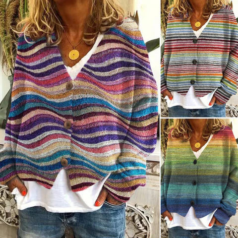 Aveline Damesvest met Print – Elegant en Veelzijdig