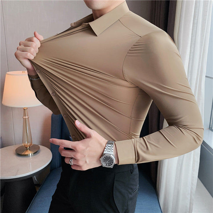 Aerolex - Tijdloos Anti-Kreuk Blouse Stretchshirt voor Heren