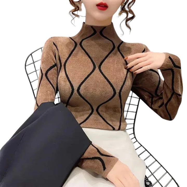 Bella Pullover – warme dames trui met elegante pasvorm en dikke stof voor de winter